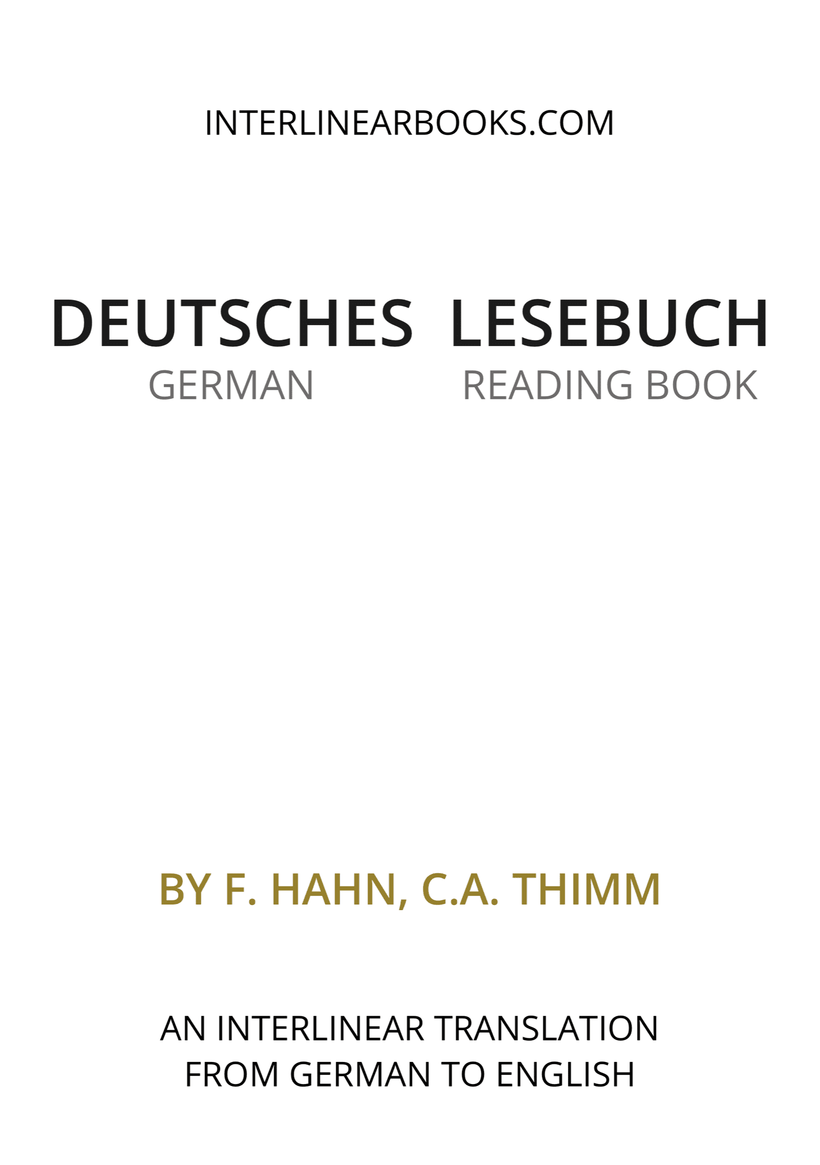 German book: Deutsches Lesebuch / German Reading Book