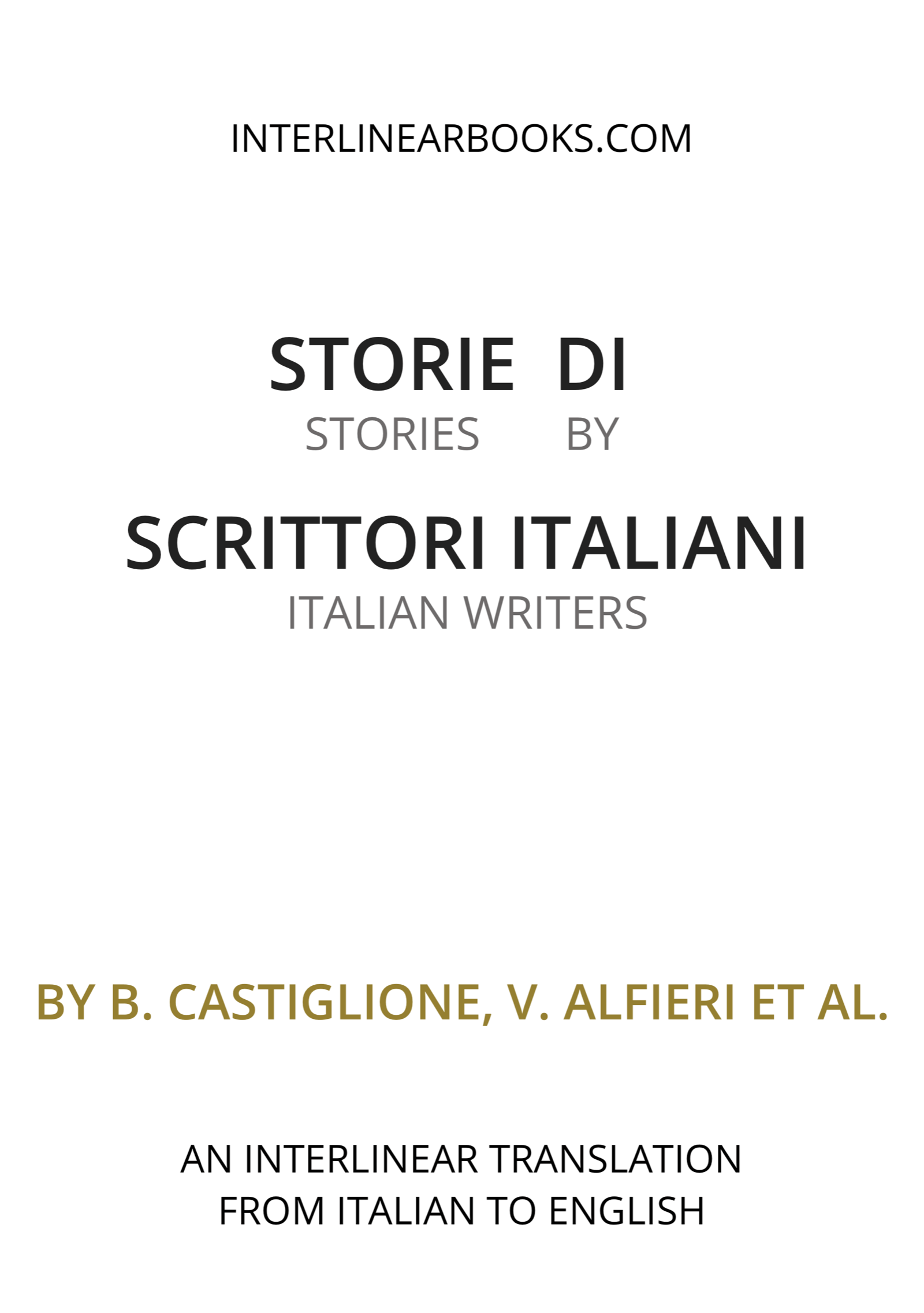 Italian book: Storie di scrittori italiani / Stories by Italian Writers